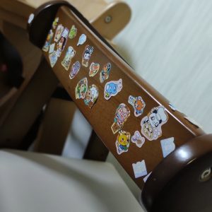 チャイルドチェアのシール